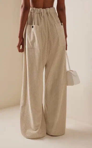 Proenza Schouler Lidie Cotton-Corduroy Wide-Leg Pants | Thumbnail 4 Proenza Schouler Lidie Cotton-Corduroy Wide-Leg Pants | Thumbnail 4