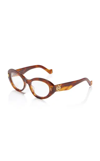 Loewe Anagram Round-Frame Acetate Glasses | Thumbnail 3 Loewe Anagram Round-Frame Acetate Glasses | Thumbnail 3