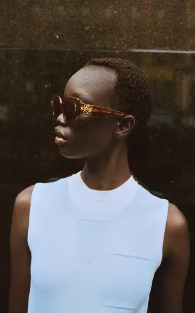 Loewe Anagram D-Frame Acetate Sunglasses | Thumbnail 2 Loewe Anagram D-Frame Acetate Sunglasses | Thumbnail 2