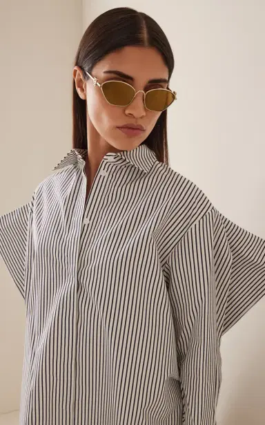Loewe Anagram D-Frame Metal Sunglasses | Thumbnail 2 Loewe Anagram D-Frame Metal Sunglasses | Thumbnail 2