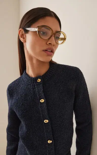 Loewe Round-Frame Acetate Glasses | Thumbnail 2 Loewe Round-Frame Acetate Glasses | Thumbnail 2
