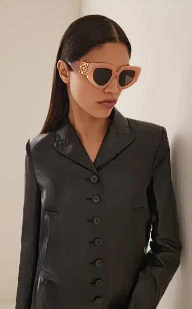 Loewe Anagram Oversized D-Frame Acetate Sunglasses | Thumbnail 2 Loewe Anagram Oversized D-Frame Acetate Sunglasses | Thumbnail 2