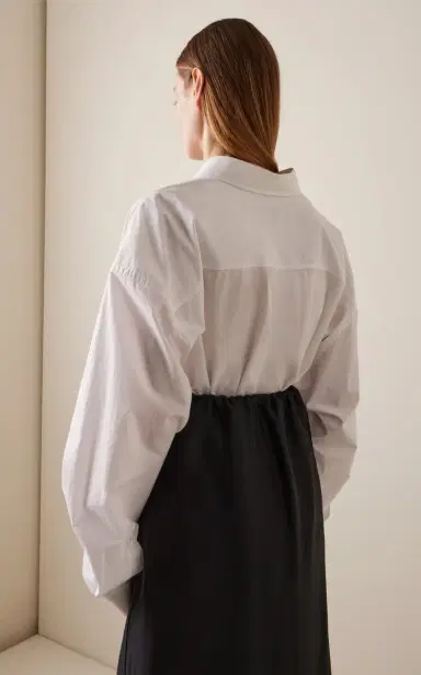 The Row Victoria Cotton Poplin Long Shirt | Thumbnail 4 The Row Victoria Cotton Poplin Long Shirt | Thumbnail 4