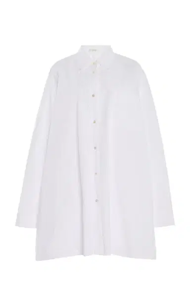 The Row Victoria Cotton Poplin Long Shirt | Thumbnail 1 The Row Victoria Cotton Poplin Long Shirt | Thumbnail 1