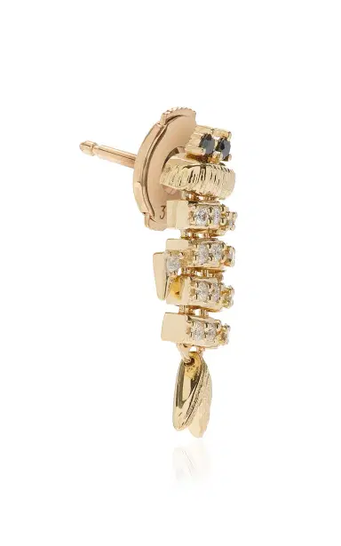 Yvonne Léon Superfish Diamond Single Earring | Thumbnail 3 Yvonne Léon Superfish Diamond Single Earring | Thumbnail 3