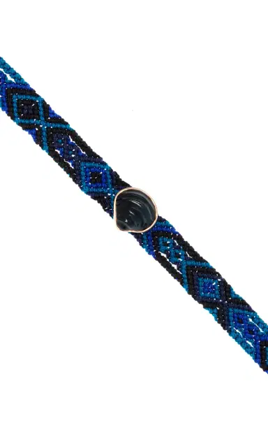 DEZSO BY SARA BELTRÁN Blue Tigers Eye Classic Chione Mexican Bracelet | Thumbnail 3 DEZSO BY SARA BELTRÁN Blue Tigers Eye Classic Chione Mexican Bracelet | Thumbnail 3