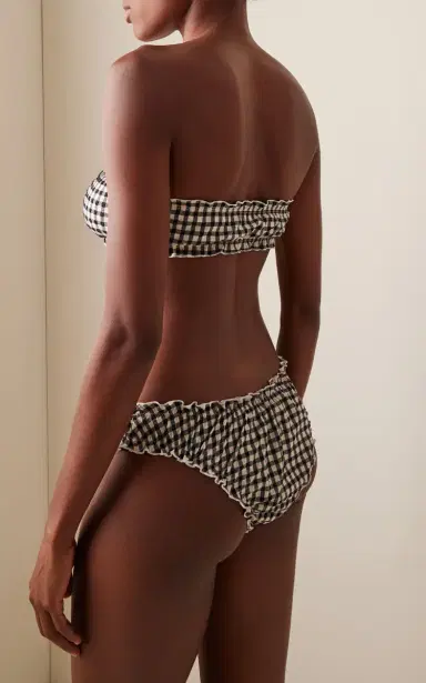 JUILLET SWIMWEAR Lee Checked Bikini Top | Thumbnail 3 JUILLET SWIMWEAR Lee Checked Bikini Top | Thumbnail 3