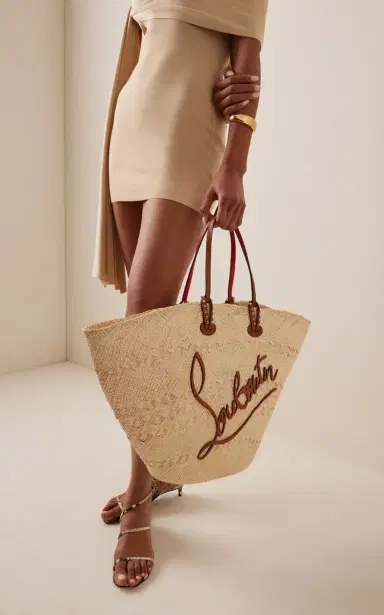 Christian Louboutin Cabata Large Raffia Basket Bag | Thumbnail 2 Christian Louboutin Cabata Large Raffia Basket Bag | Thumbnail 2