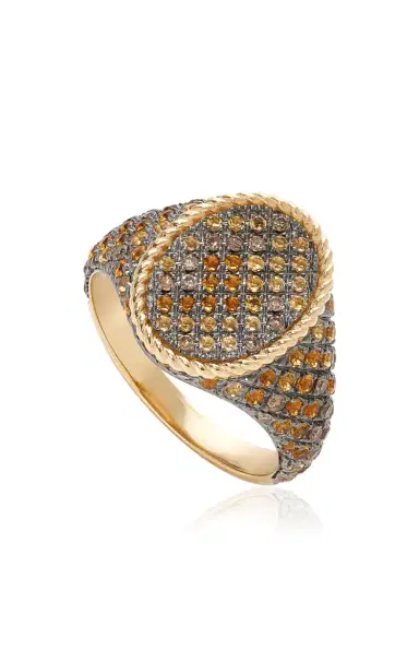Yvonne Léon Python Oval Signet Ring | Thumbnail 5 Yvonne Léon Python Oval Signet Ring | Thumbnail 5