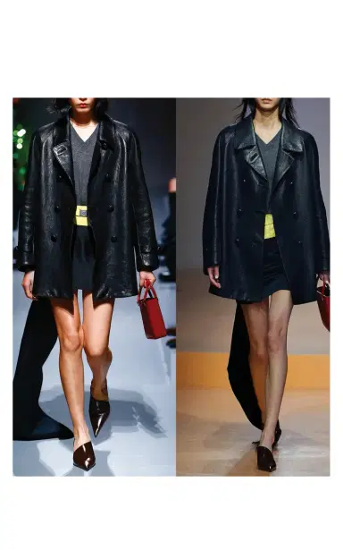 Prada Double-Breasted Leather Jacket | Thumbnail 2 Prada Double-Breasted Leather Jacket | Thumbnail 2