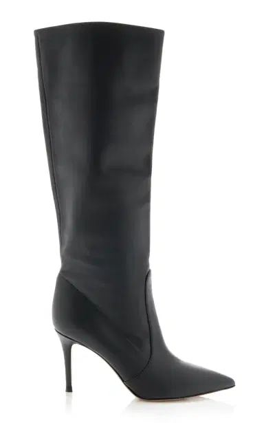 Gianvito Rossi Hansen Leather Knee Boots - Black | Thumbnail 1 Gianvito Rossi Hansen Leather Knee Boots - Black | Thumbnail 1
