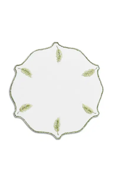 Tiffany & Co. Set-of-Four Wisteria Embroidered Linen Coasters - Multi | Thumbnail 2 Tiffany & Co. Set-of-Four Wisteria Embroidered Linen Coasters - Multi | Thumbnail 2