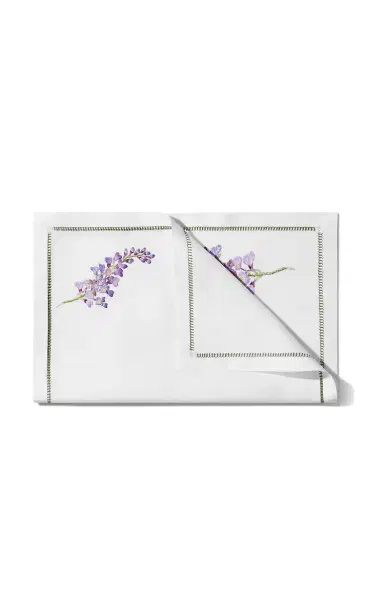 Tiffany & Co. Set-of-Four Wisteria Embroidered-Linen Placemats - Multi | Thumbnail 2 Tiffany & Co. Set-of-Four Wisteria Embroidered-Linen Placemats - Multi | Thumbnail 2