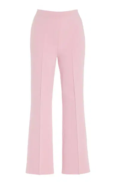 High Sport Exclusive Kick Stretch-Cotton Knit Cropped Flared Pants | Thumbnail 1 High Sport Exclusive Kick Stretch-Cotton Knit Cropped Flared Pants | Thumbnail 1