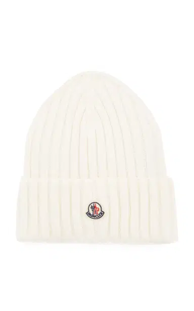 Moncler Ribbed-Knit Wool Beanie | Thumbnail 7 Moncler Ribbed-Knit Wool Beanie | Thumbnail 7
