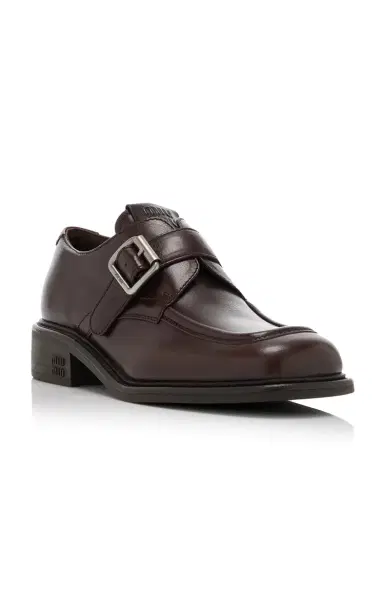 Miu Miu Leather Loafers | Thumbnail 4 Miu Miu Leather Loafers | Thumbnail 4