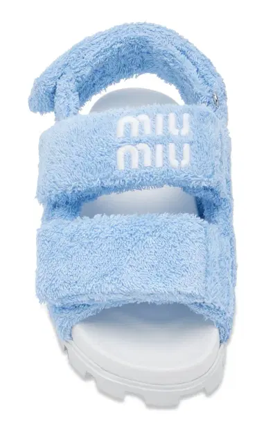 Miu Miu Lifestyle Terry Sandals | Thumbnail 3 Miu Miu Lifestyle Terry Sandals | Thumbnail 3