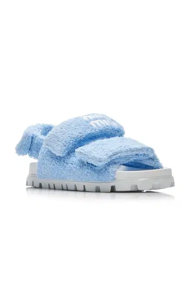 Miu Miu Lifestyle Terry Sandals | Thumbnail 5 Miu Miu Lifestyle Terry Sandals | Thumbnail 5