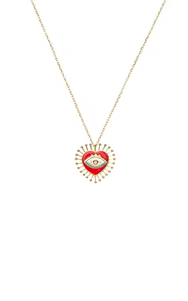 L’Atelier Nawbar Eye Heart U 18K Yellow Gold Pendant Necklace | Thumbnail 4 L’Atelier Nawbar Eye Heart U 18K Yellow Gold Pendant Necklace | Thumbnail 4