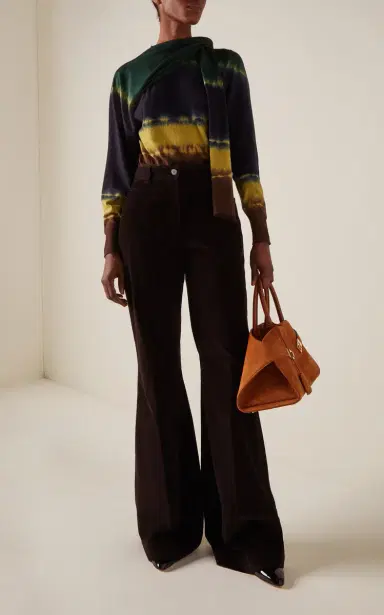Ferragamo Sport Cotton-Blend Flared Pants | Thumbnail 2 Ferragamo Sport Cotton-Blend Flared Pants | Thumbnail 2