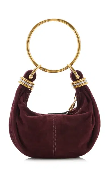 Chloé Bracelet-Handle Suede Shoulder Bag | Thumbnail 6 Chloé Bracelet-Handle Suede Shoulder Bag | Thumbnail 6