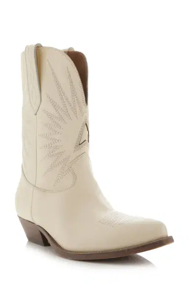 Golden Goose Wish Star Embroidered Leather Western Boots | Thumbnail 3 Golden Goose Wish Star Embroidered Leather Western Boots | Thumbnail 3