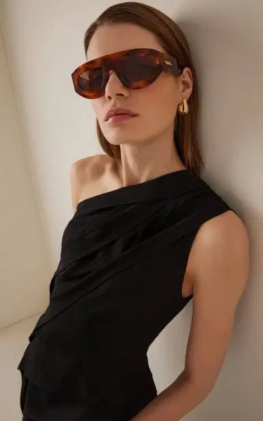 Bottega Veneta Aviator-Frame Acetate Sunglasses | Thumbnail 2 Bottega Veneta Aviator-Frame Acetate Sunglasses | Thumbnail 2
