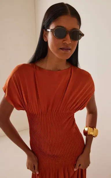 Loewe Epsilon Slim Round-Frame Acetate Sunglasses | Thumbnail 2 Loewe Epsilon Slim Round-Frame Acetate Sunglasses | Thumbnail 2