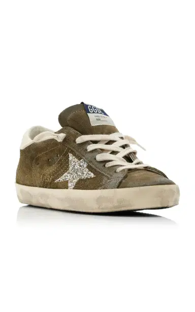 Golden Goose Super-Star Glittered Suede Sneakers | Thumbnail 5 Golden Goose Super-Star Glittered Suede Sneakers | Thumbnail 5