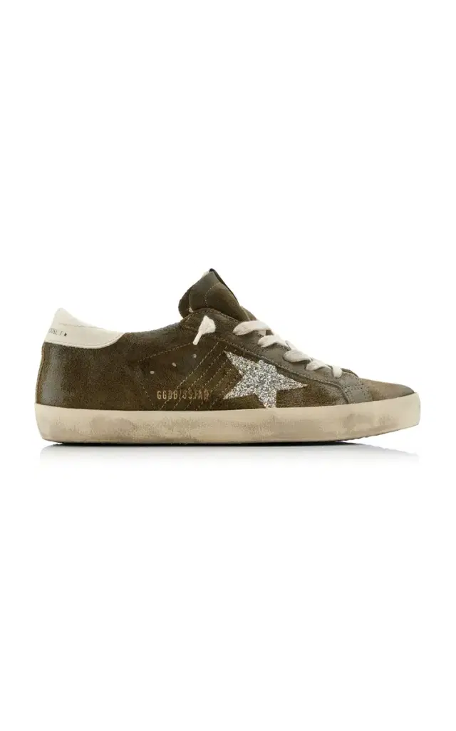 Super-Star Glittered Suede Sneakers Super-Star Glittered Suede Sneakers