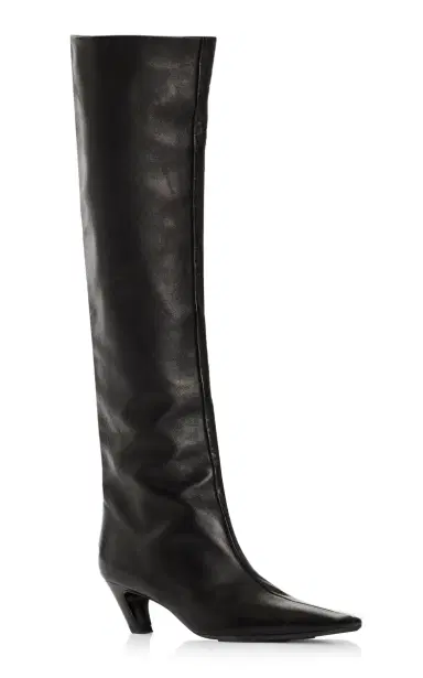 Khaite Davis Knee High Leather Boots | Thumbnail 6 Khaite Davis Knee High Leather Boots | Thumbnail 6