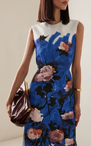 Erdem Printed Cotton-Blend Midi Dress | Thumbnail 3 Erdem Printed Cotton-Blend Midi Dress | Thumbnail 3
