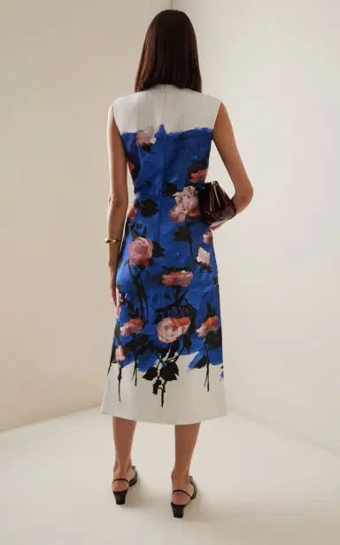 Erdem Printed Cotton-Blend Midi Dress | Thumbnail 4 Erdem Printed Cotton-Blend Midi Dress | Thumbnail 4
