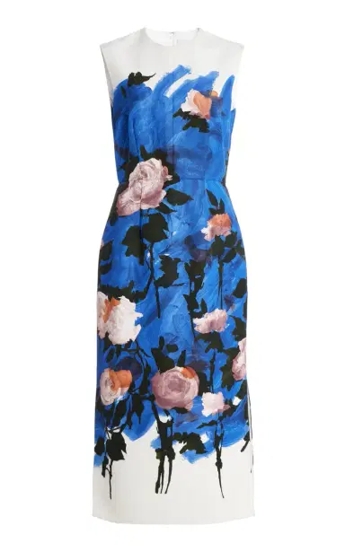 Erdem Printed Cotton-Blend Midi Dress | Thumbnail 1 Erdem Printed Cotton-Blend Midi Dress | Thumbnail 1