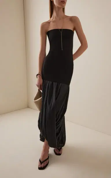 Toteme Compact Knit Strapless Top | Thumbnail 3 Toteme Compact Knit Strapless Top | Thumbnail 3