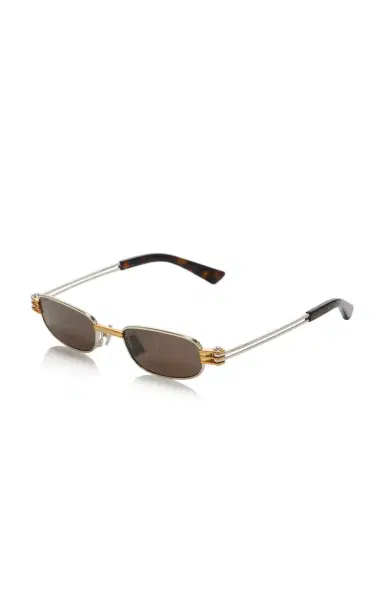 Bottega Veneta Bolt Square-Frame Metal Sunglasses | Thumbnail 3 Bottega Veneta Bolt Square-Frame Metal Sunglasses | Thumbnail 3