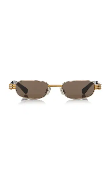 Bottega Veneta Bolt Square-Frame Metal Sunglasses | Thumbnail 5 Bottega Veneta Bolt Square-Frame Metal Sunglasses | Thumbnail 5