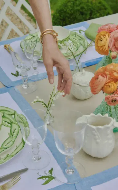 Moda Domus Set-of-Six Lily Of The Valley Ceramic Dinner Plates - Blue | Thumbnail 25 Moda Domus Set-of-Six Lily Of The Valley Ceramic Dinner Plates - Blue | Thumbnail 25