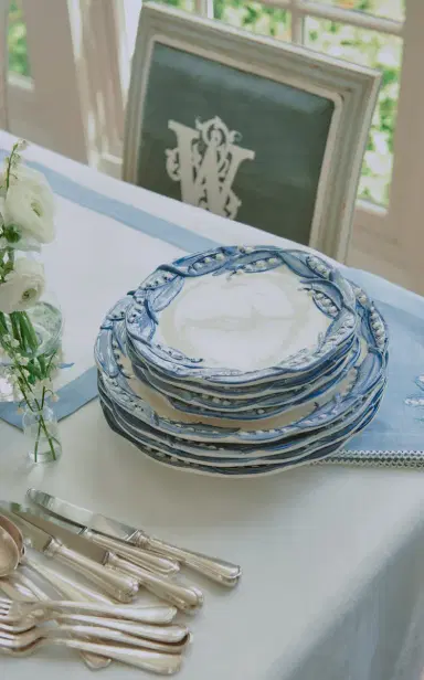 Moda Domus Set-of-Six Lily Of The Valley Ceramic Salad Plates - Green | Thumbnail 6 Moda Domus Set-of-Six Lily Of The Valley Ceramic Salad Plates - Green | Thumbnail 6