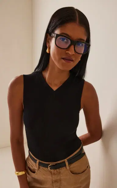 Saint Laurent Romy Square-Frame Acetate Glasses | Thumbnail 2 Saint Laurent Romy Square-Frame Acetate Glasses | Thumbnail 2