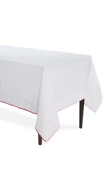 Gohar World Exclusive Á Jour & Crochet Linen Tablecloth - Red | Thumbnail 4 Gohar World Exclusive Á Jour & Crochet Linen Tablecloth - Red | Thumbnail 4