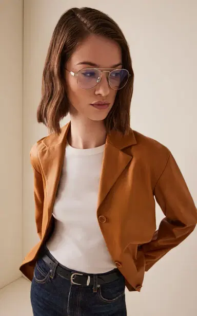 Saint Laurent Aviator-Frame Metal Glasses | Thumbnail 3 Saint Laurent Aviator-Frame Metal Glasses | Thumbnail 3