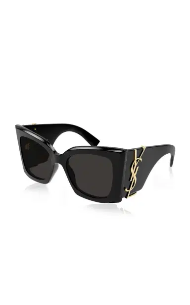 Saint Laurent Blaze Oversized Cat-Eye Acetate Sunglasses | Thumbnail 3 Saint Laurent Blaze Oversized Cat-Eye Acetate Sunglasses | Thumbnail 3