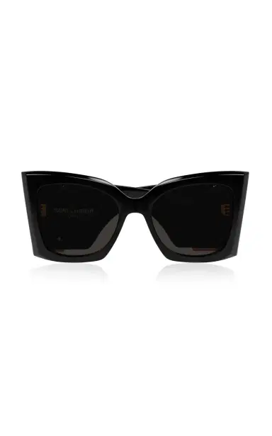 Saint Laurent Blaze Oversized Cat-Eye Acetate Sunglasses | Thumbnail 1 Saint Laurent Blaze Oversized Cat-Eye Acetate Sunglasses | Thumbnail 1