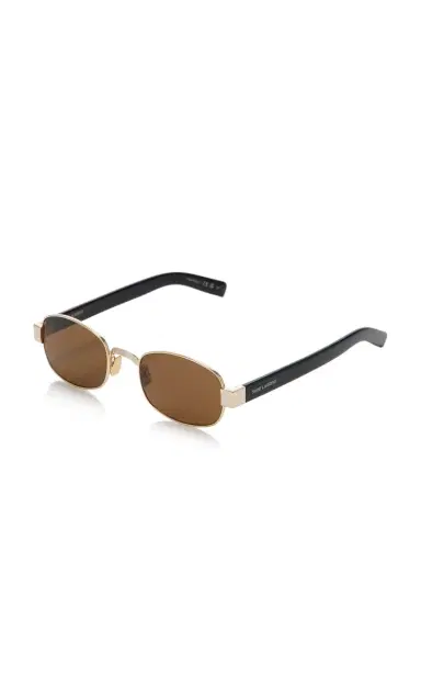 Saint Laurent Round-Frame Metal Sunglasses | Thumbnail 3 Saint Laurent Round-Frame Metal Sunglasses | Thumbnail 3