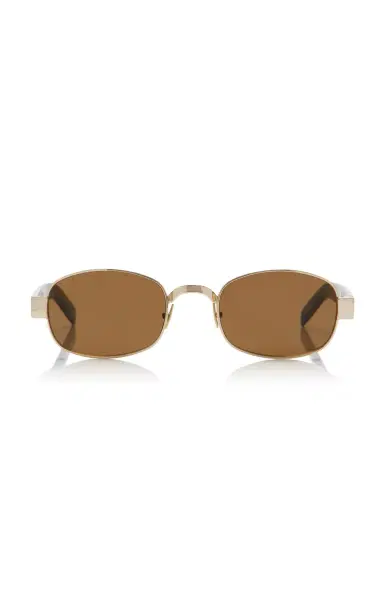 Saint Laurent Round-Frame Metal Sunglasses | Thumbnail 1 Saint Laurent Round-Frame Metal Sunglasses | Thumbnail 1