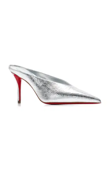 Christian Louboutin Miss Z 80mm Metallic Leather Mules | Thumbnail 5 Christian Louboutin Miss Z 80mm Metallic Leather Mules | Thumbnail 5