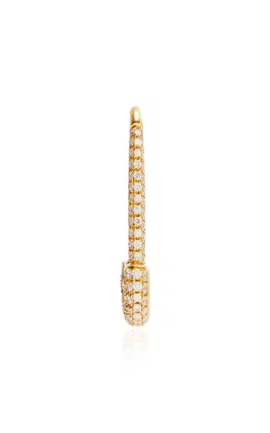 Anita Ko 18K Yellow Gold Diamond Single Safety Pin Earring Right Side | Thumbnail 3 Anita Ko 18K Yellow Gold Diamond Single Safety Pin Earring Right Side | Thumbnail 3
