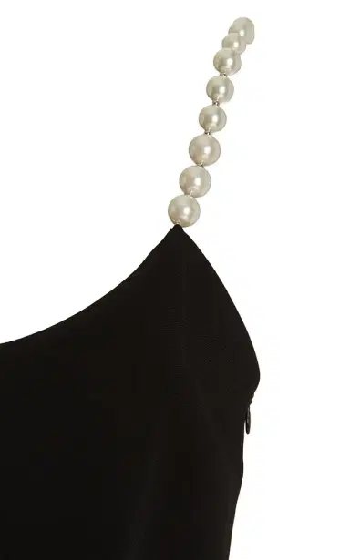 Miu Miu Pearl-Detailed Cady Midi Dress | Thumbnail 9 Miu Miu Pearl-Detailed Cady Midi Dress | Thumbnail 9