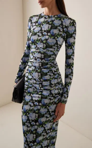 Carolina Herrera Ruched Jersey Gown | Thumbnail 3 Carolina Herrera Ruched Jersey Gown | Thumbnail 3